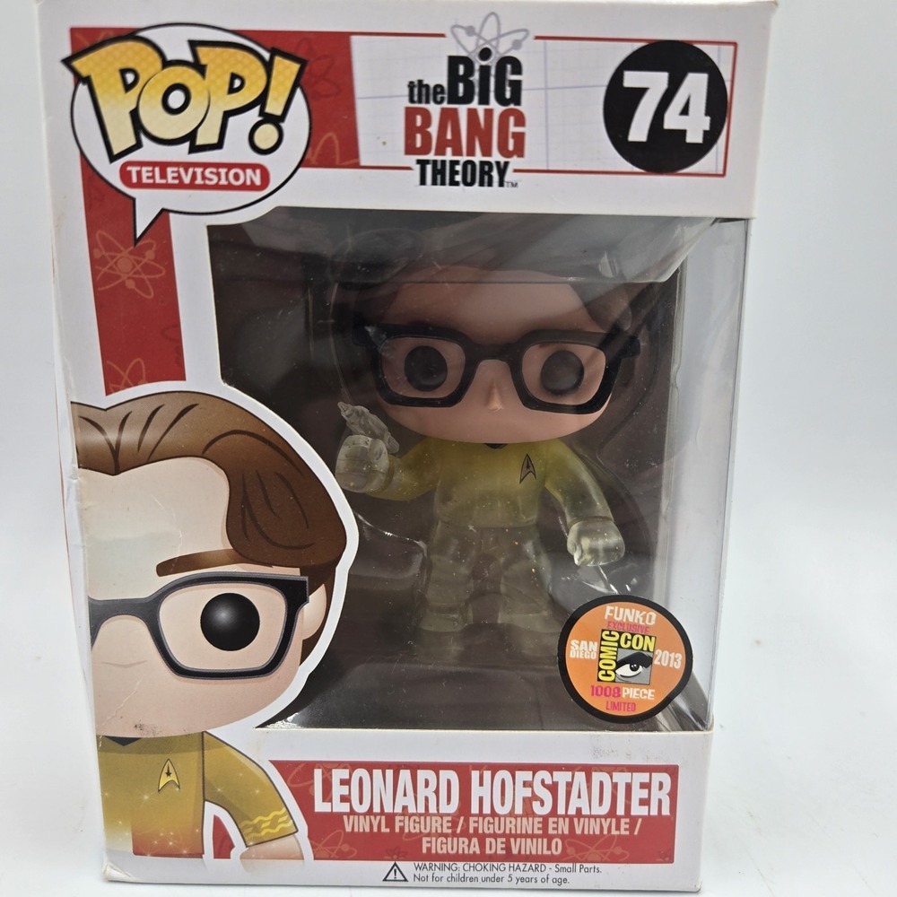 SDCC New Big Bang Theory Leonard Rare Limited Pop Vinyl Funko Figure Vaulted
